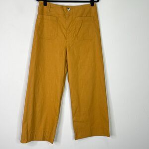 Anthropologie Maeve The Colette Wide Leg High Waist Crop Pant Women's Size 32